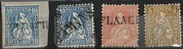 CH - Sammlungen - Stabstempel Sitzende Helvetia 5