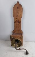 Sitz Kaffeemühle aus Holz  Hockermühle antik