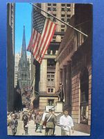 Alte Ansichtskarte New York City, Wall Street, USA Top!