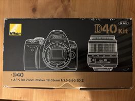 Nikon D40 Kit - Spiegelreflexkamera mit 18-55mm Objektiv