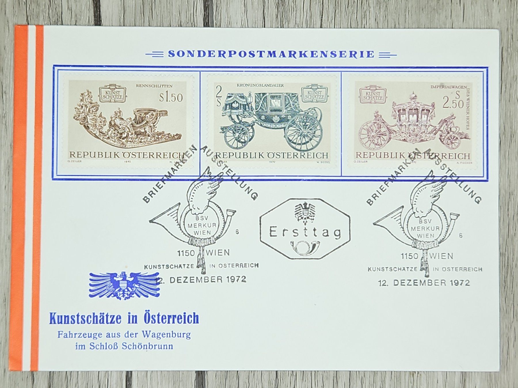 Tutti i francobolli: CL14 Enveloppe + Timbre Autriche 1972 – Usato da Cousset venduto da Patrick_Collections