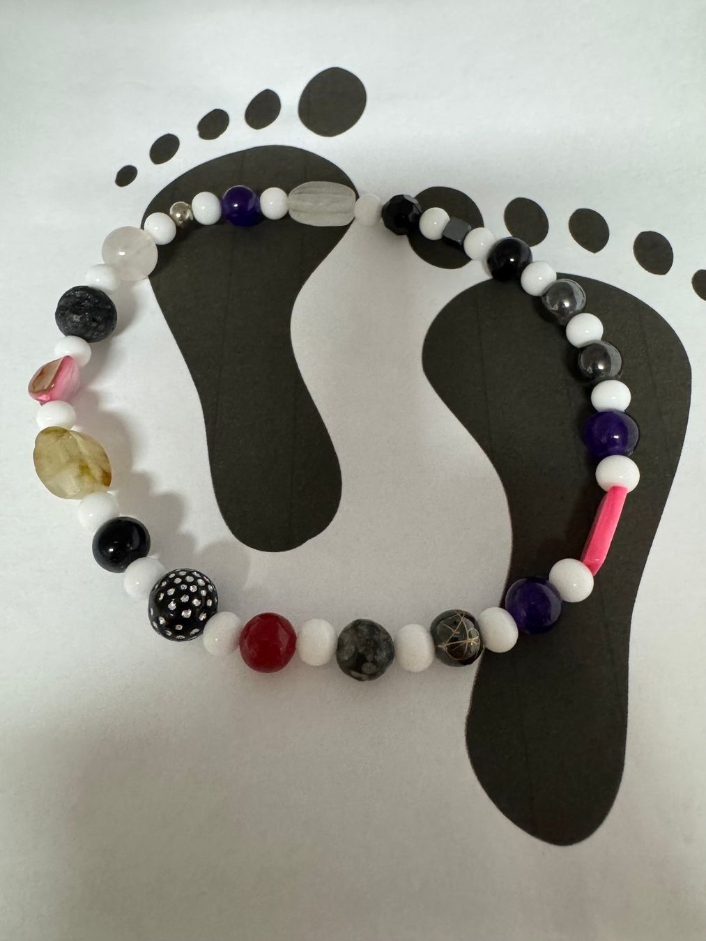 Catenine: Fusskette Edel, Kunststein, Perlmutt. – Nuovo (secondo la descrizione) da Biberist venduto da tl-schmuck