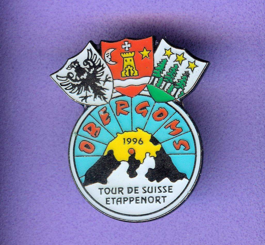 Plaketten & Abzeichen: Tour de Suisse  '96  OBERGOMS – Gebraucht aus Winterthur von Sammleroase