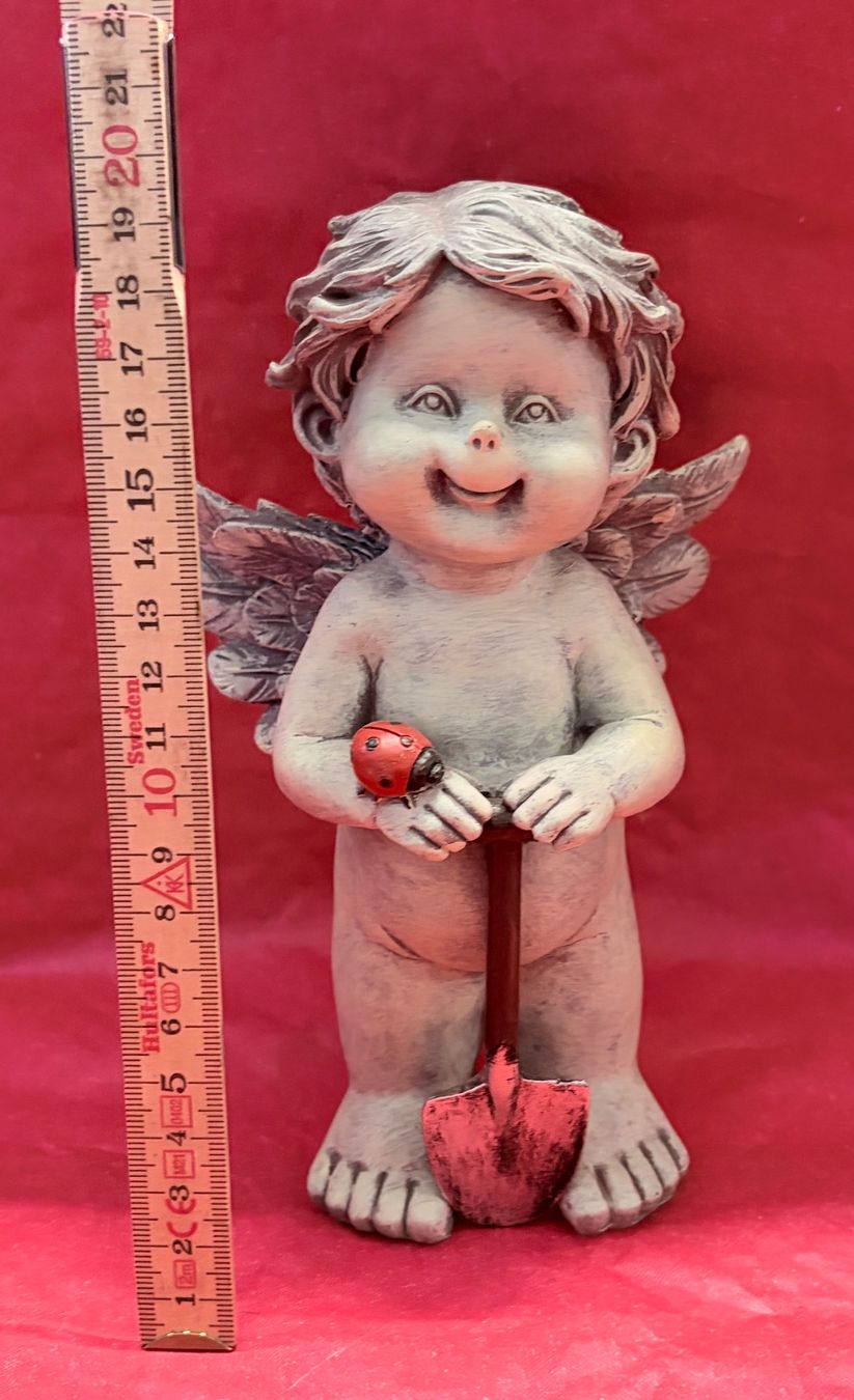 Statuette: Putte Engel mit Schaufel und Marienkäfer Neu – Nuovo e nell'imballaggio originale da Zäziwil venduto da meri79. 5