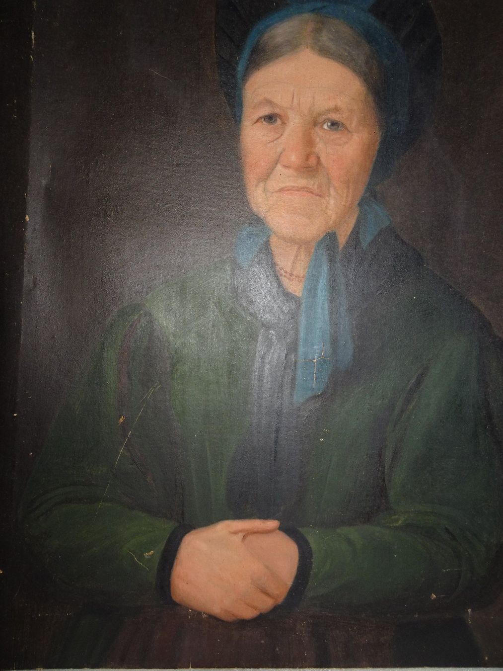 Dipinti: Josef Reichlin Flums 1879 Portrait – Usato da Siebnen venduto da niki61 2