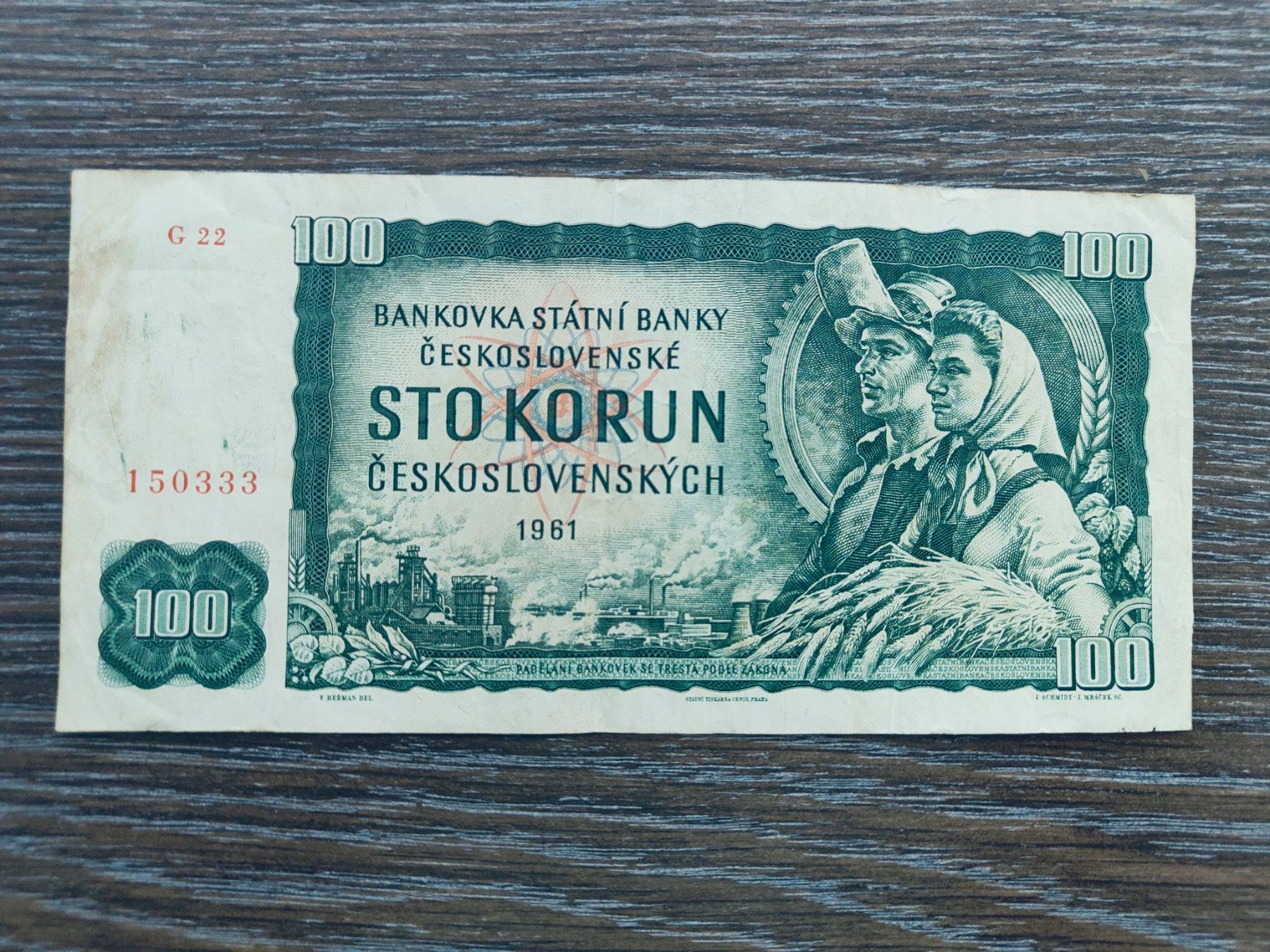 Banconote: Tschechien 100 Kronen 1961 !!!!!!! – Usato da Flaach venduto da Lonzo99