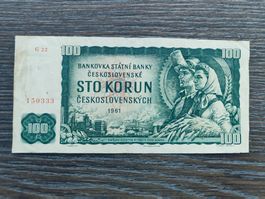 Tschechien 100 Kronen 1961 !!!!!!!