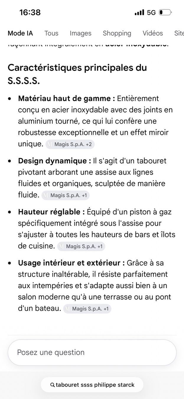 Magis Tabourets: 2 Tabourets Magis Phillipe Stark – D'occasion à Bevaix par Kintsugi 3