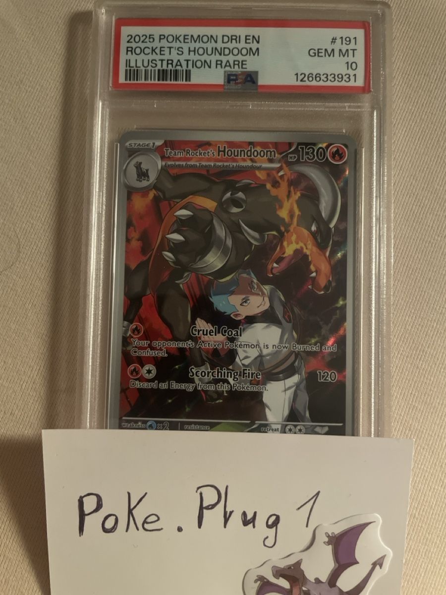 Spiele: 2025 team rocket’s houndoom PSA 10 – Neu und originalverpackt aus Unterengstringen von poke.plug1