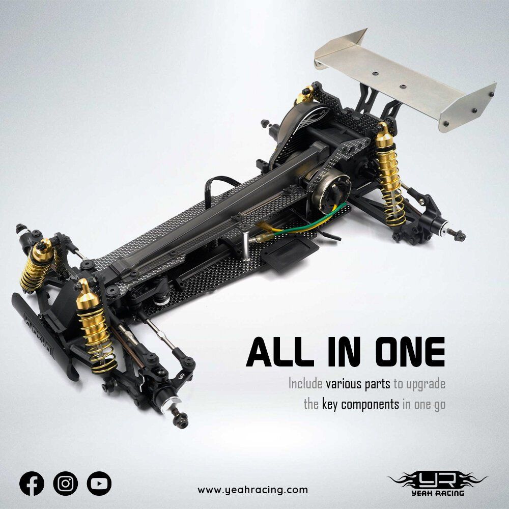 Kyosho Modellismo RC: Yeah Racing Carbon Upgrade Set x Kyosho Optima Mid – Nuovo (secondo la descrizione) da Oetwil am See venduto da diablo67 7