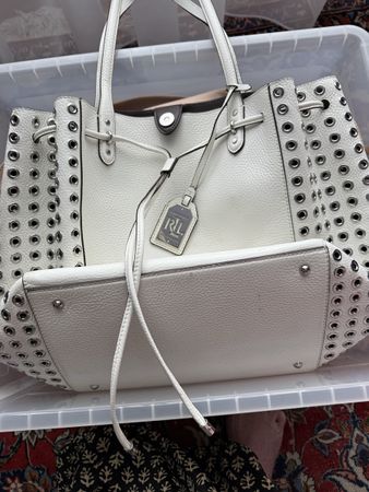 Ralph Lauren Handtasche, Weiss, Leder - Top Zustand!