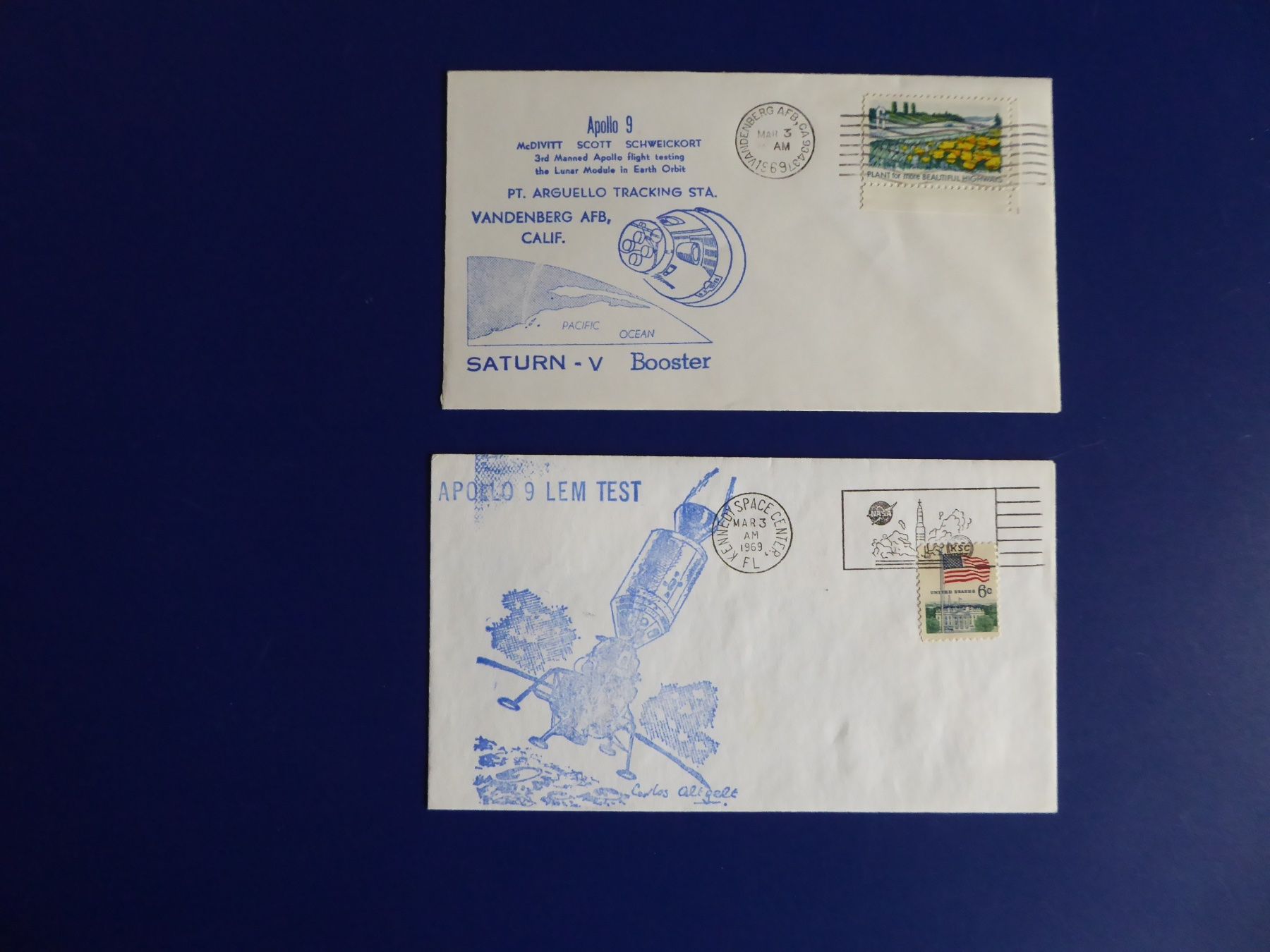 Alle Briefmarken: Briefmarken Apollo 9 Raumfahrt – Gebraucht aus Birrhard von Telemaster1