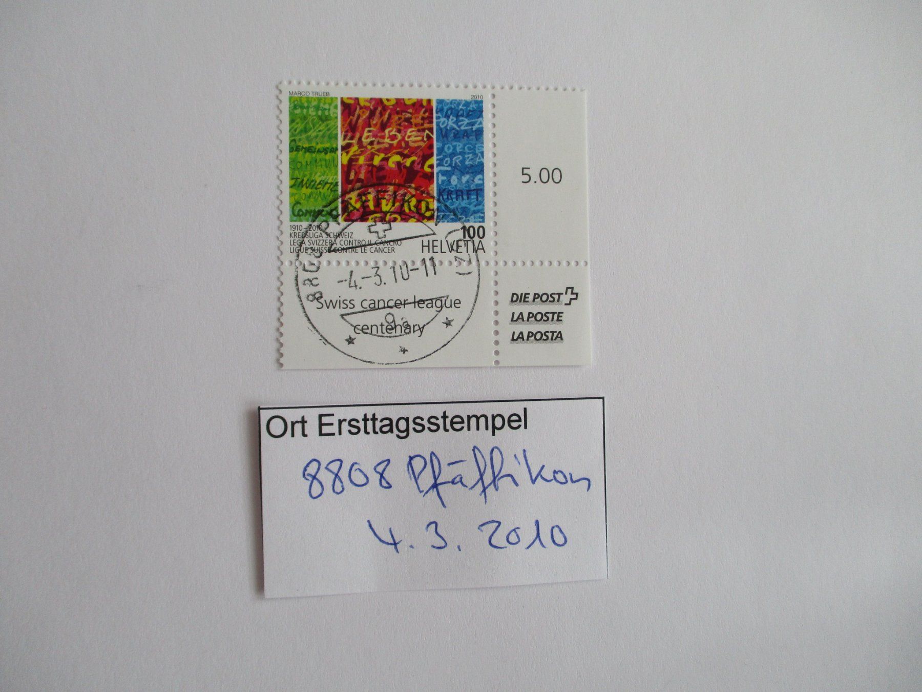 Tous les timbres: Voll Ort Ersttagsstempel 8808 Pfäffikon – D'occasion à Langnau b. Reiden par Aktuell88
