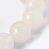 Jade Perlen 4mm weiss, 1 Strang