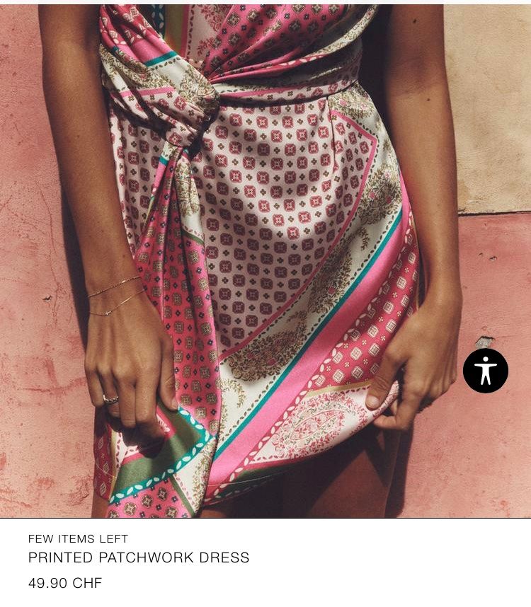 Zara Vestiti: Sommer Kleid rosa Zara Patchwork M; Versand 3 Fr. – Usato da Zürich venduto da maral787 1