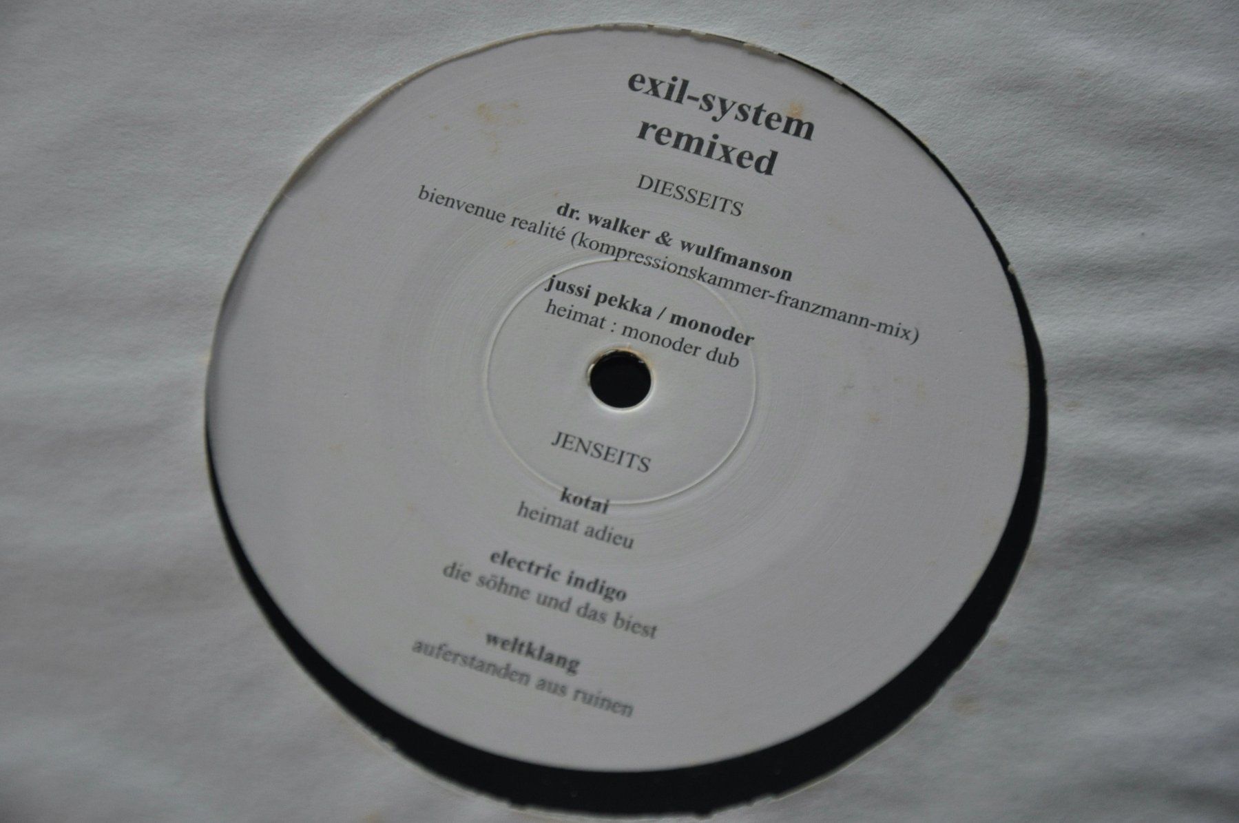 Dischi in vinile: EXIL-SYSTEM REMIXED MLP - VOD / PRIPUZZI - VINYL ON DEMAND – Usato da Sion venduto da jaipur1401 3