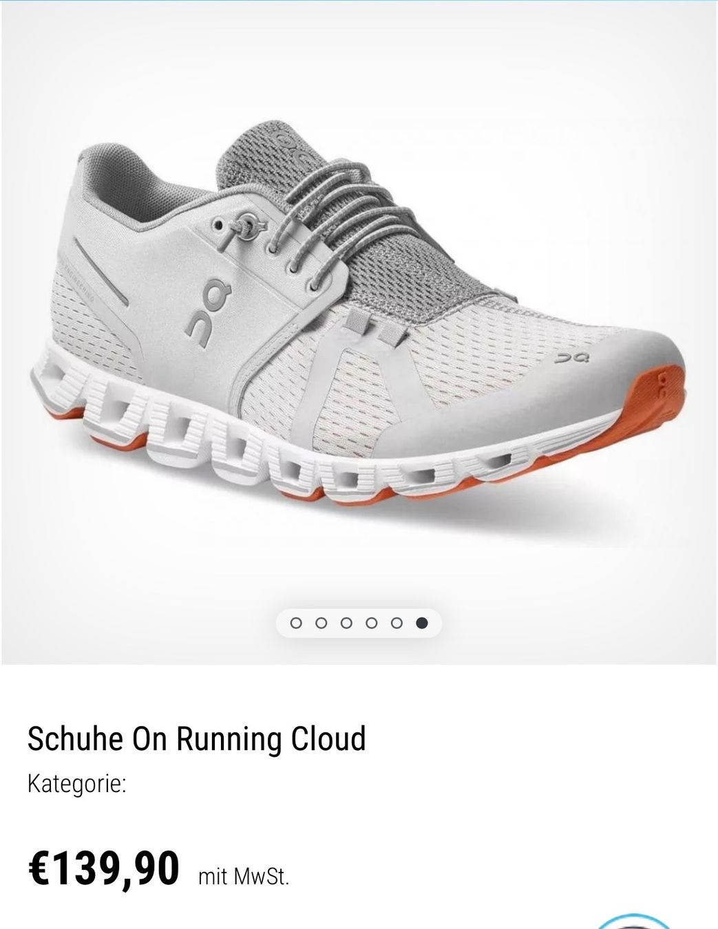 On Herrenschuhe: ON Running Cloud 40 41/NP145CHF Glacier White Trainers – Neu (gemäss Beschreibung) aus Kölliken von Prscoo