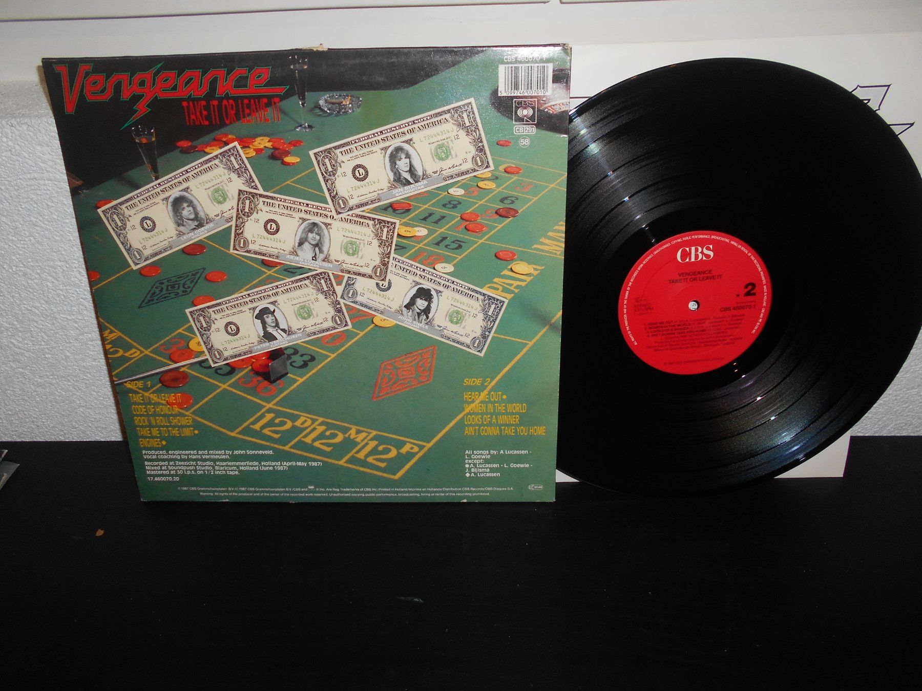 Dischi in vinile: Vengeance  – Take It Or Leave It / 1987 – Usato da Aarberg venduto da witchhunter01 1