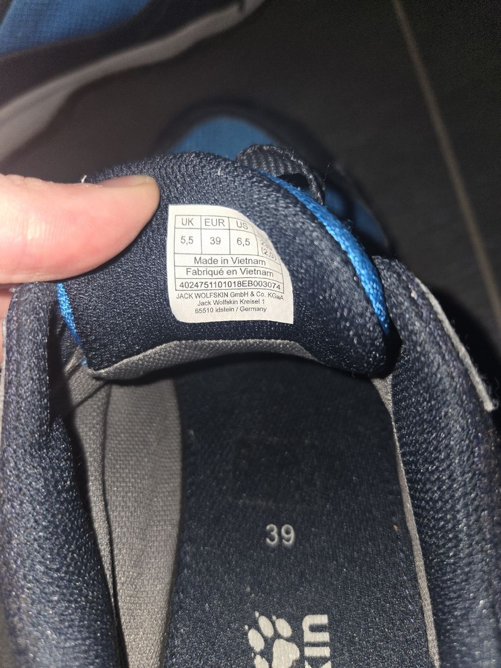 Jack Wolfskin Chaussures hommes:  Jack Wolfskin Grösse 39 blau  – D'occasion à Uttigen par Lami0608 3