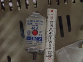 Schmelzsicherung 40A Gg 400v Sicherung Schurter DIN00 120kA