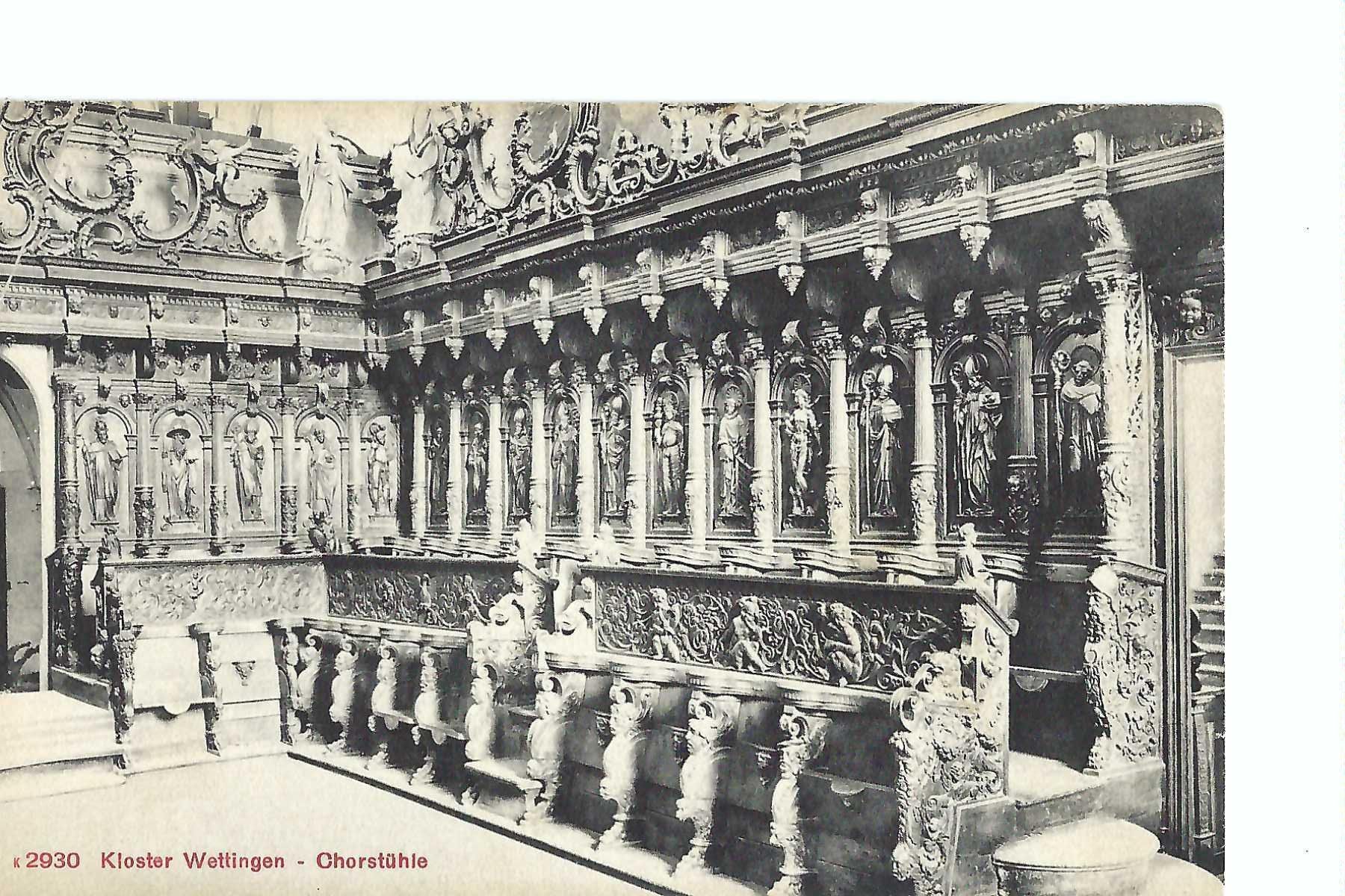 Cartoline postali: Kloster Wettingen Chorgestühl 1912 – Usato da Thun venduto da 44wart