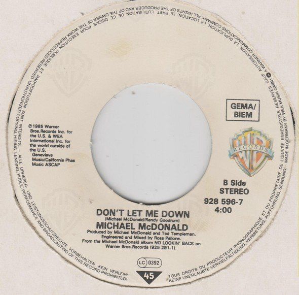 Schallplatten: McDonald Michael: Our Love 7" – Gebraucht aus Steinhausen von Vilivinili 1