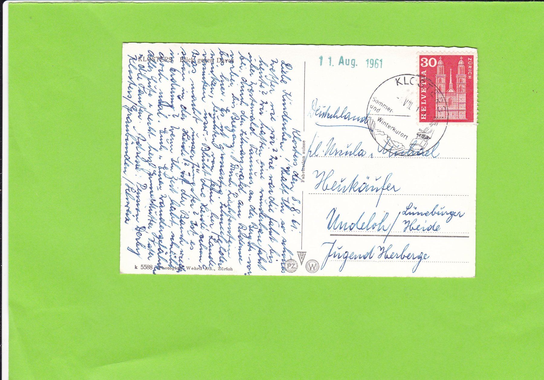 Cartoline postali: Klosters – Usato da St. Peterzell venduto da neckertal 1