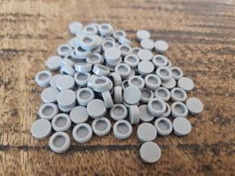 lego 98138  lot de 100 pièces Light Bluish Gray Tile, Round