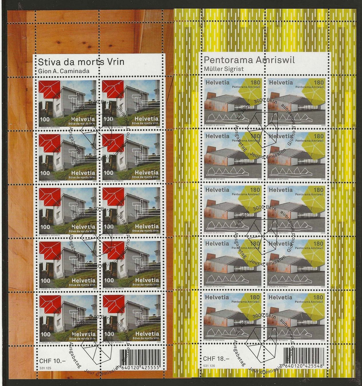 Tutti i francobolli: Lot mit 7 Kleinbogen von 2009 : KP 315.-- – Usato da Gümligen venduto da Geniusbuy 1