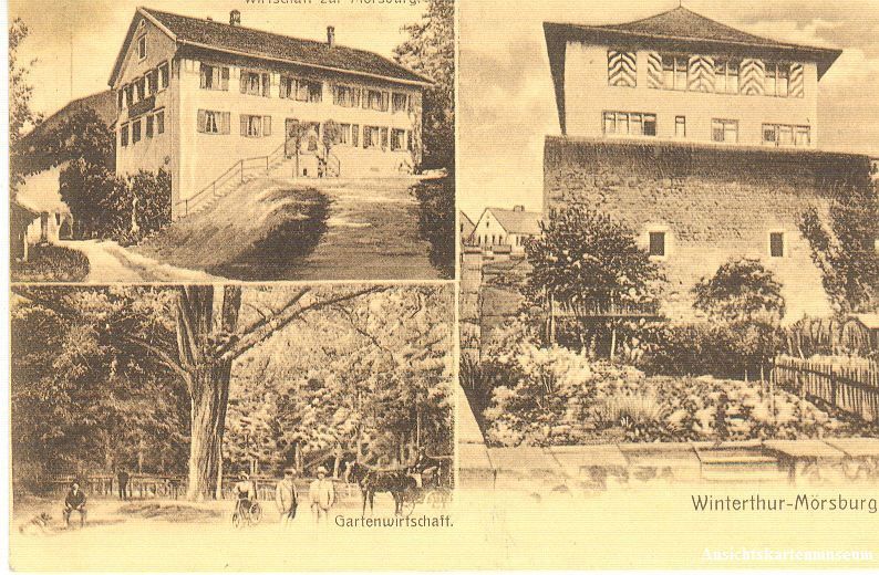 Cartoline postali: Mörsburg - Wirtschaft + 1906 – Usato da Emmenbrücke venduto da teestube