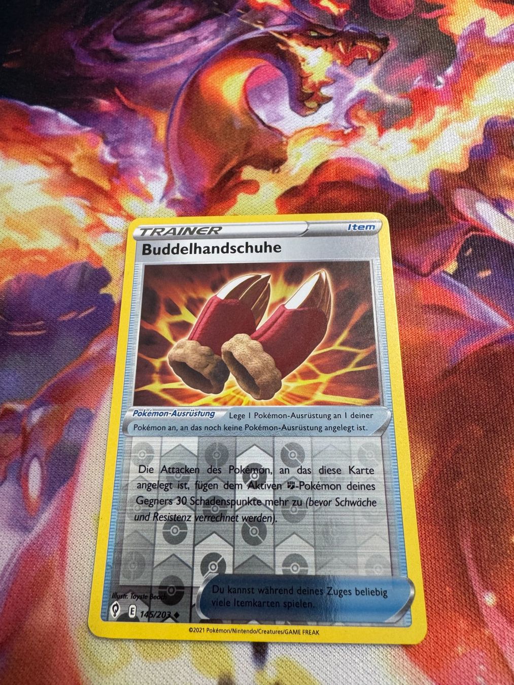 Pokémon Carte collezionabili: Buddelhandschuhe (EVS 145) / Reverse Holo / Drachenwandel – Nuovo (secondo la descrizione) da Bülach venduto da CherryBlu