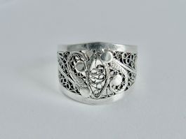 Filigran Ring aus Silber 925