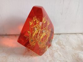Vintage Briefbeschwerer Schiff Alpha Portugal Rar Kunstharz