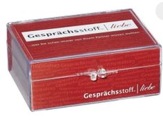Gesprächsstoff Liebe: 100 Karten für Paare - Neuwertig!