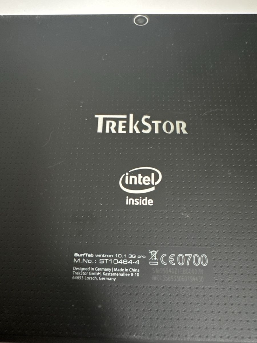 Trekstor Tablet PC: Tablet TREKSTOR INTEL  – Defekt aus Riehen von M.S.DVD 2