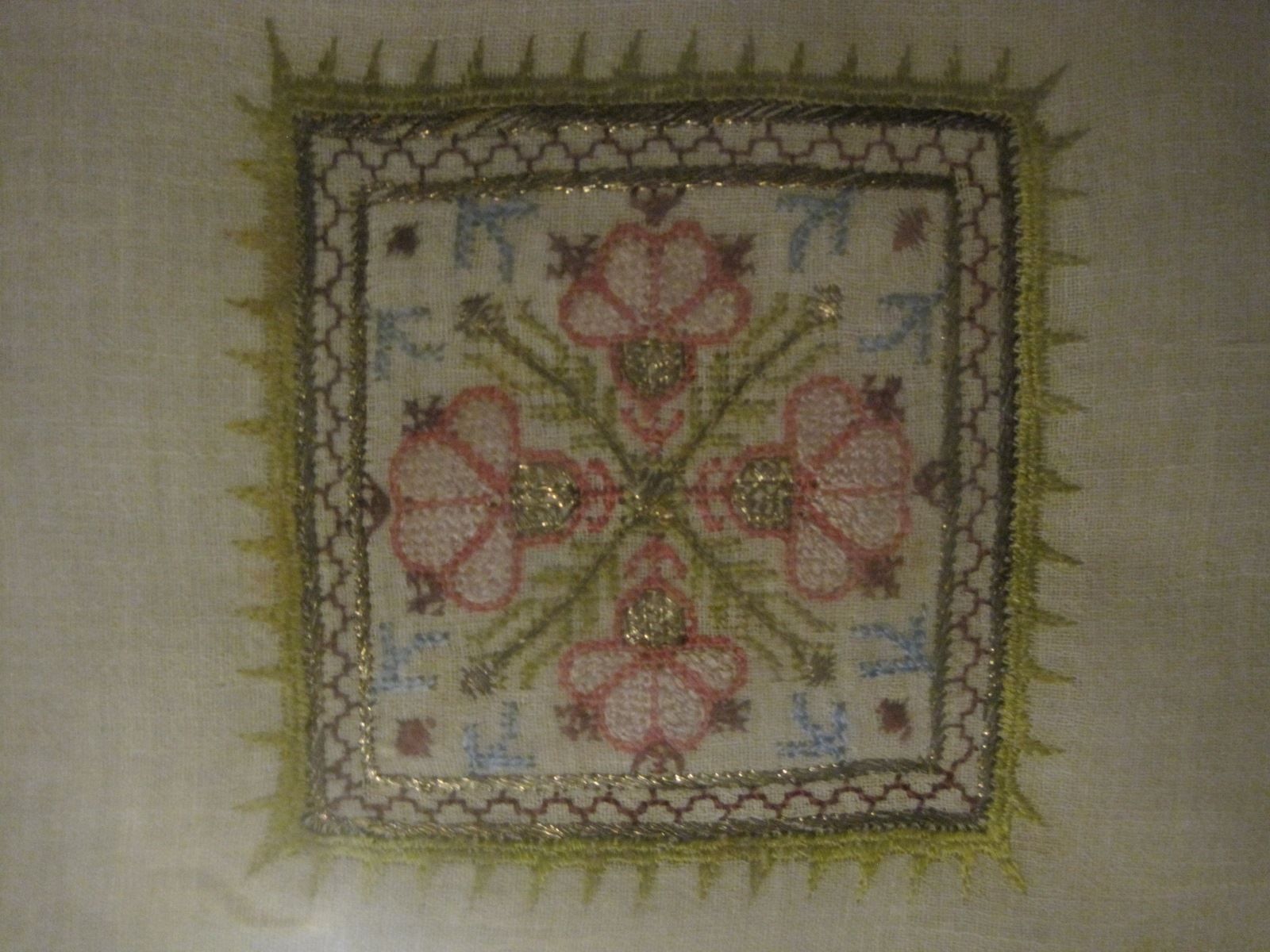 Leinwände & Keilrahmen: 2 tableaux broderies sous verre 1940-50 – Gebraucht aus Genève von DELIRBEADS 5