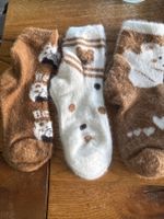 3x Kuschelsocken - flauschig weich-Wohlfühlen- Zeit für Dich