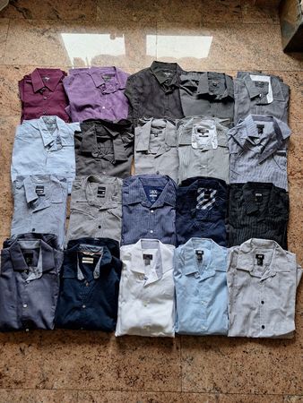 Herren Hemden-Mix, Gr. S, Top Zustand, 20 Stk,