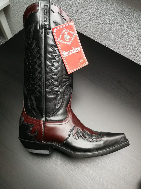 Echtleder Stiefel Western Boot von Mezcalero (Nuovo e nell