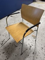 Thonet Stuhl 2002 S/5 2004 Holz Metall Armlehnen, Sitzgelege