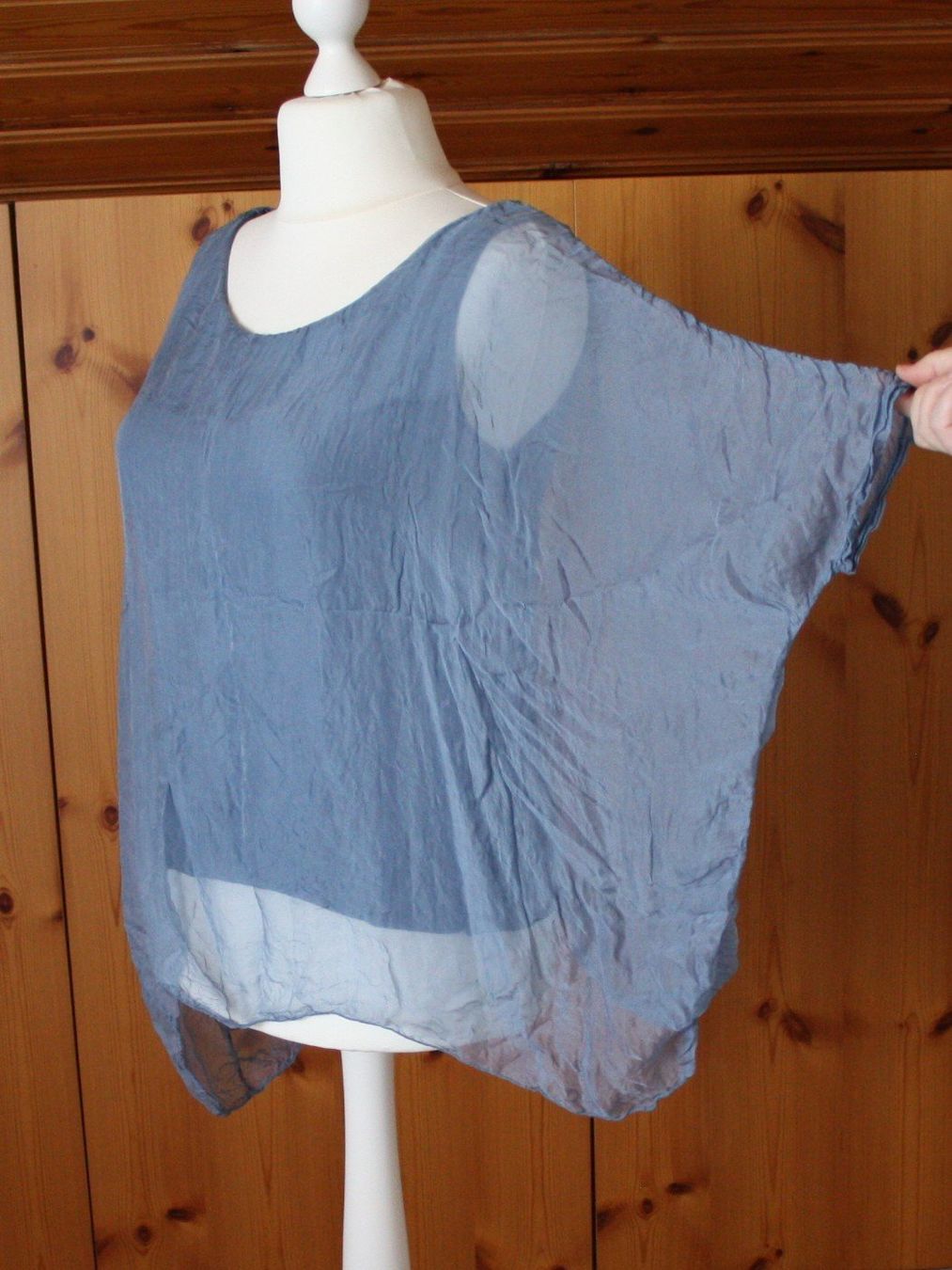 Blusen: Bluse blau Gr. XL – Gebraucht aus Flüelen von Diversicum-Textil 1