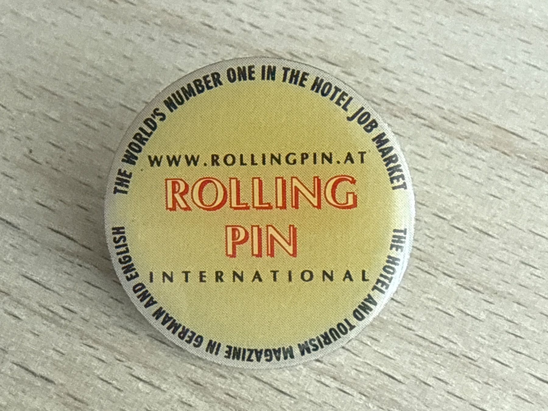 Plaketten & Abzeichen: Pin Rolling Pin International – Gebraucht aus Glattbrugg von Schweigmatt