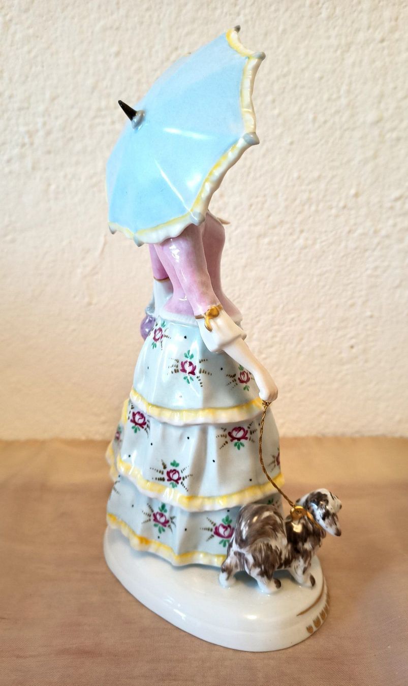 Figuren: Porzellan Sitzendorf "Dame mit Schirm" – Gebraucht aus Schwerzenbach von oldthings79 3