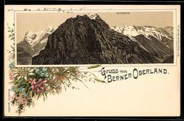 Litho Mürren /Berner Oberland, Bergpart