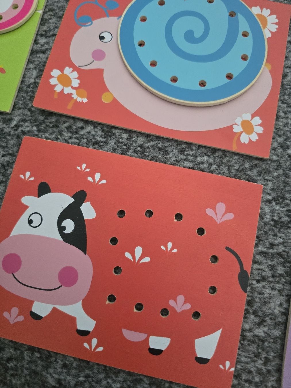 Spielzeuge: Kinder Schnürmodelle Tiere Holz – Gebraucht aus Unterentfelden von Panda-87 2