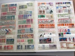 BRD Album 1969-1988 mit doppelten Postwertzeichen postfrisch