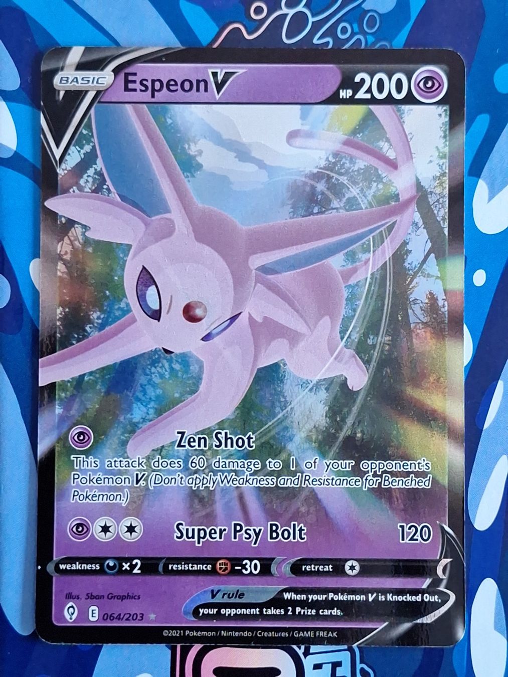 Pokémon Carte collezionabili: Espeon V - Evolving Skies #Ord17 – Usato da Altstätten SG venduto da GGsGameshop