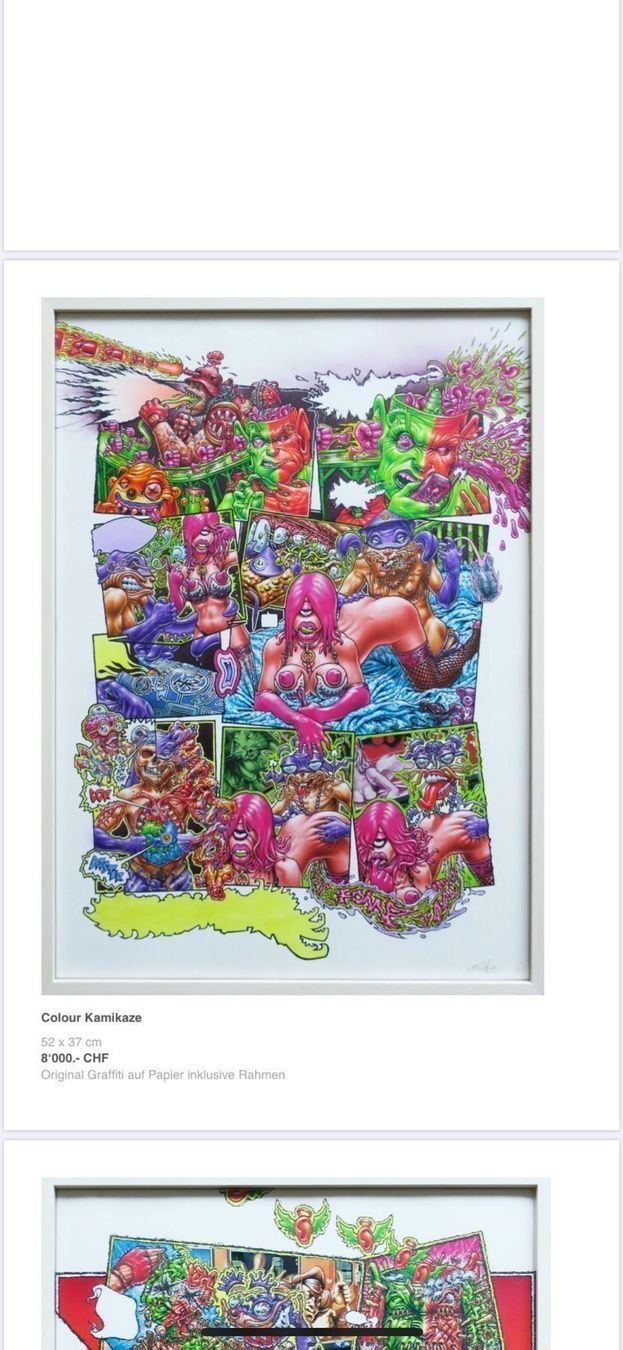 Poster & Bilder: WON ABC Original Graffiti Paper&Rahmen – Neu (gemäss Beschreibung) aus Zürich von 1_marsmensch 3