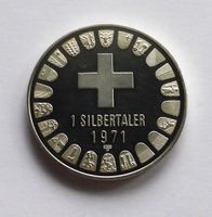 ZÜRICH 1971 - 28g SILBERTALER - unz