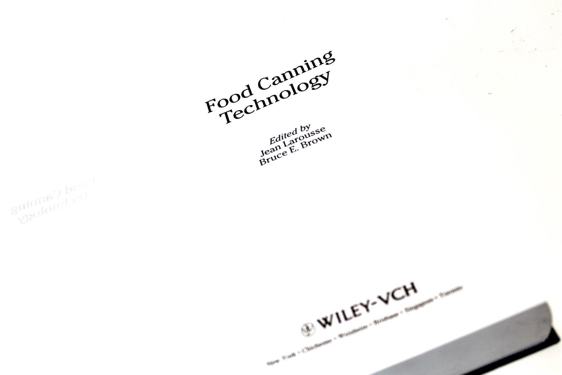 Bücher: Larousse/Brown: FOOD CANNING TECHNOLOGY – Gebraucht aus Bern von kultiges 3